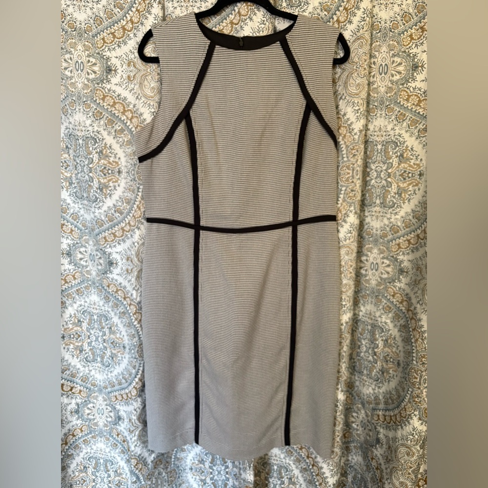 Vintage 90s Studio One New York Dress – 70s‑Esque Mod Houndstooth